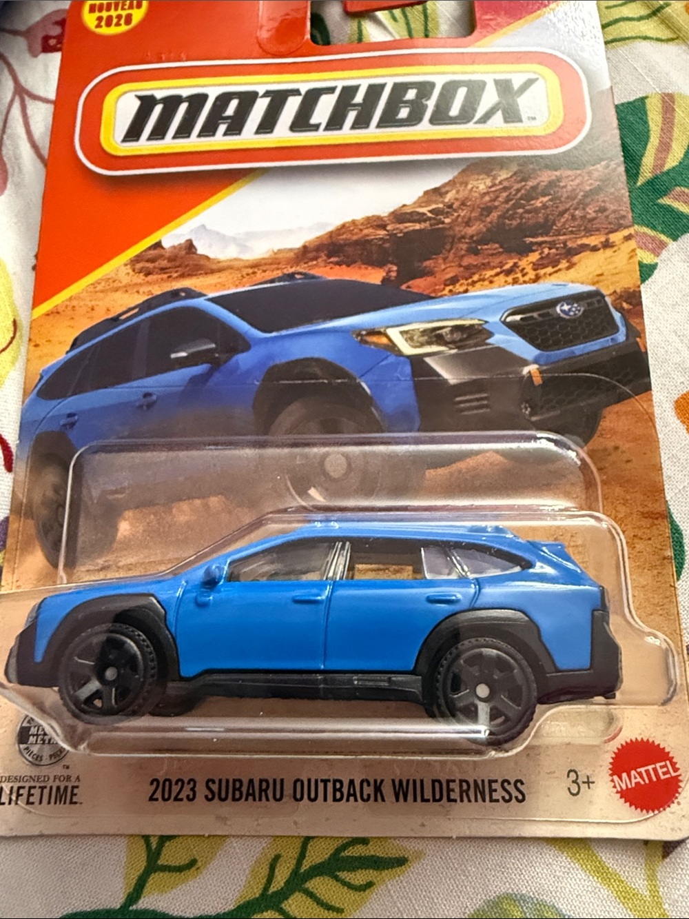 Matchbox 2023 Subaru Outback Wilderness Toy Car - Blue and Black
